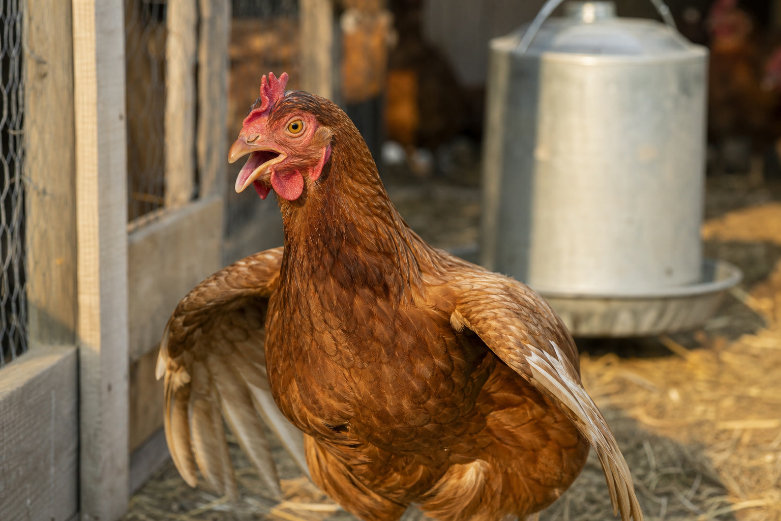 5 Signs Your Hens Are Overheating (and How to Cool Them Down Fast) — panting hen