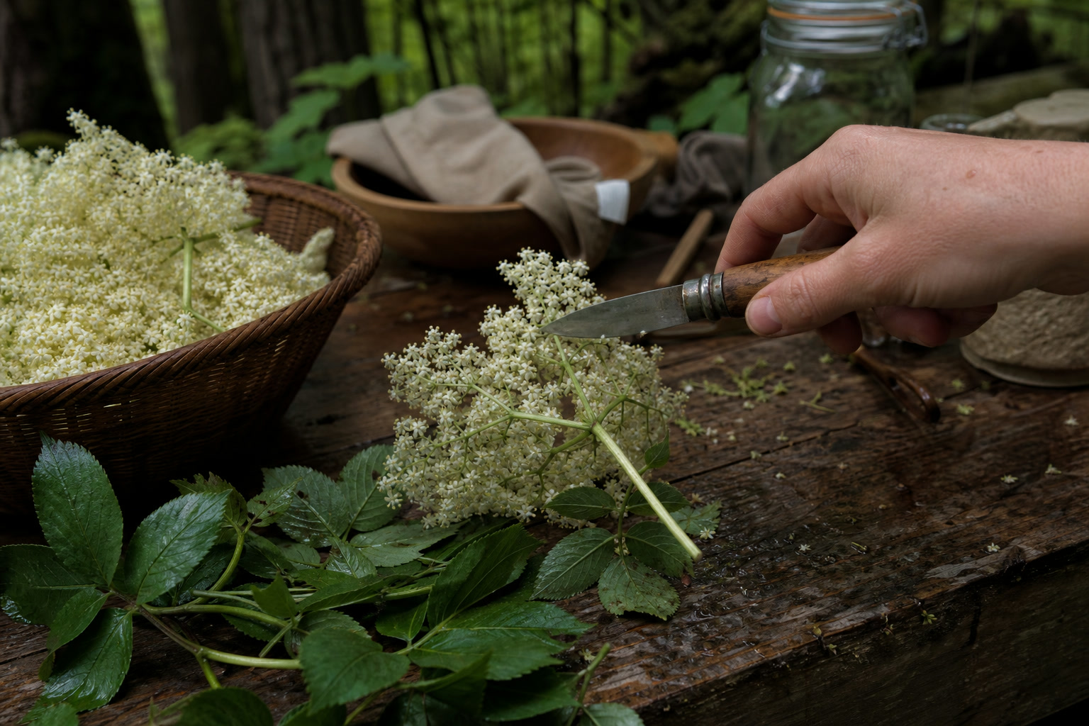 The 5 Tools I Never Forage Without (and the One That's Just for Pretty Pictures) — knife elderflower