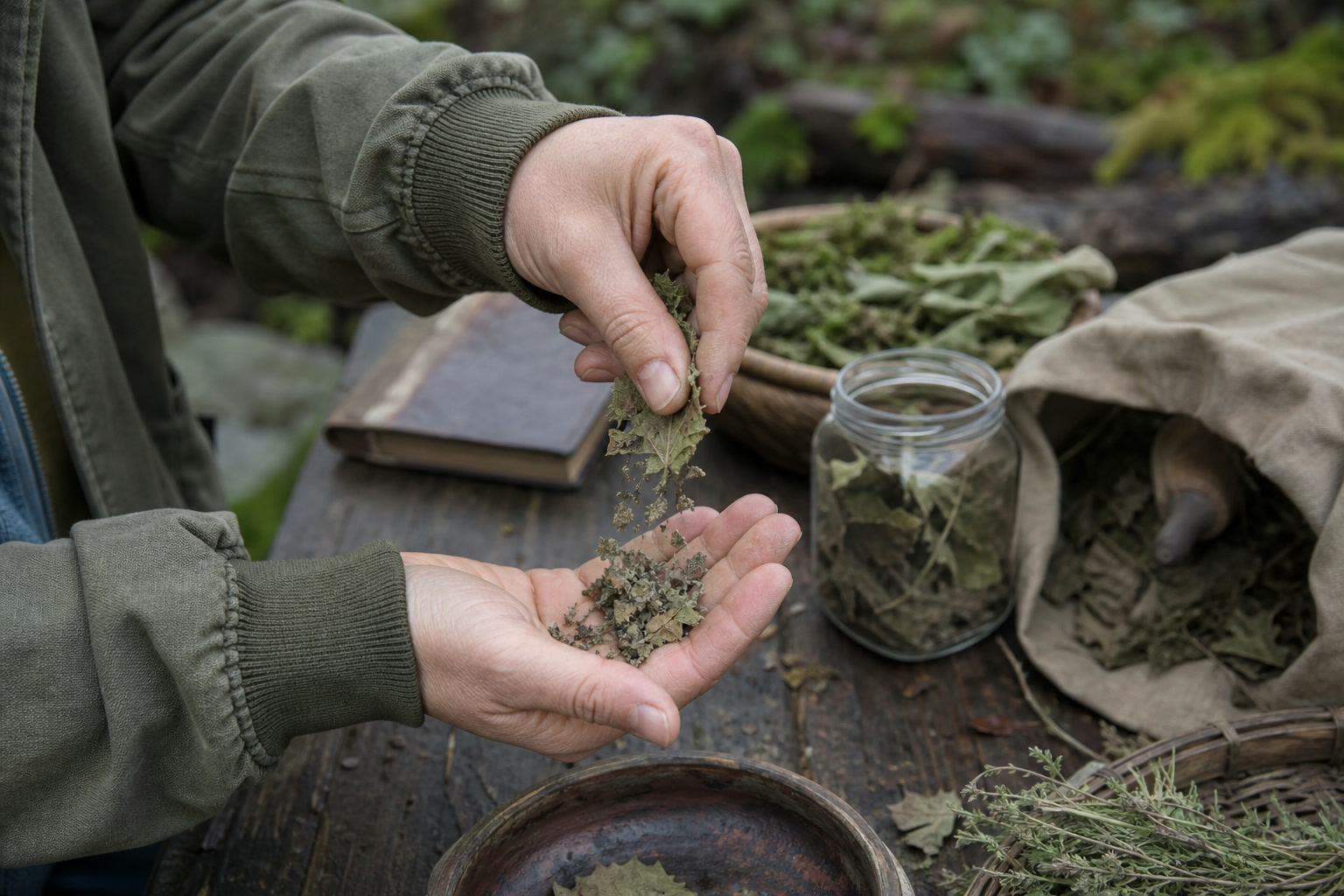 Air-Drying vs. a Dehydrator: Preserving Wild Herbs for Winter — crush test
