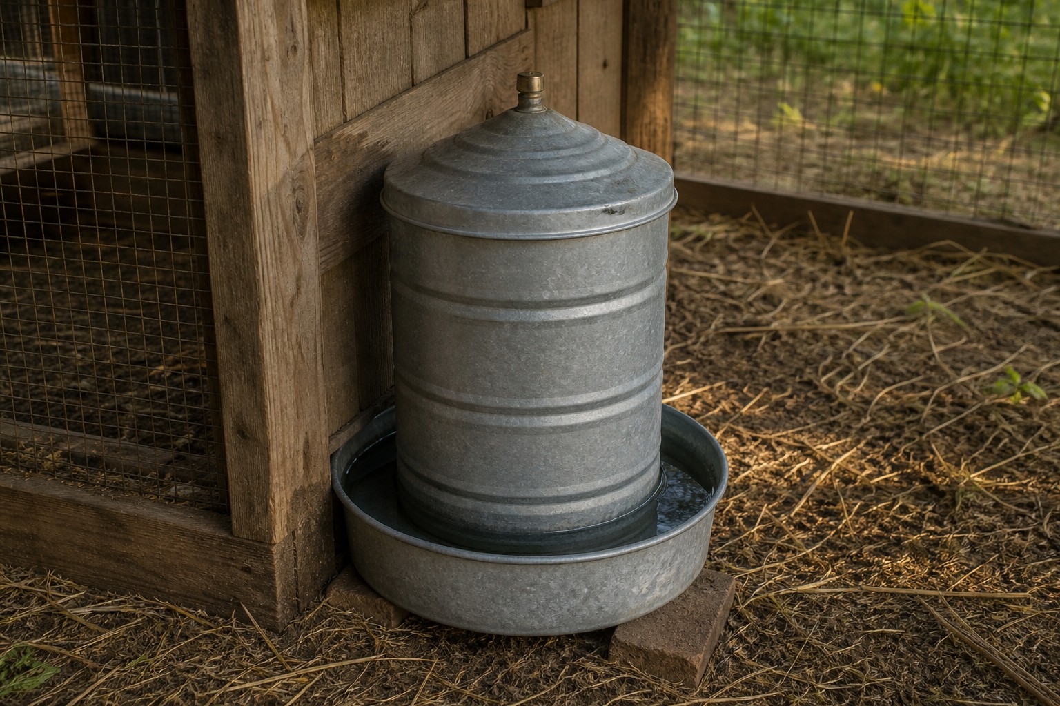 Best Chicken Waterers to Keep Your Flock Cool in Summer — galvanized fount