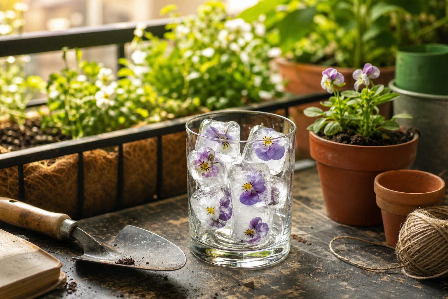 The Best Edible Flowers for Beginners to Grow in Pots — viola ice cubes