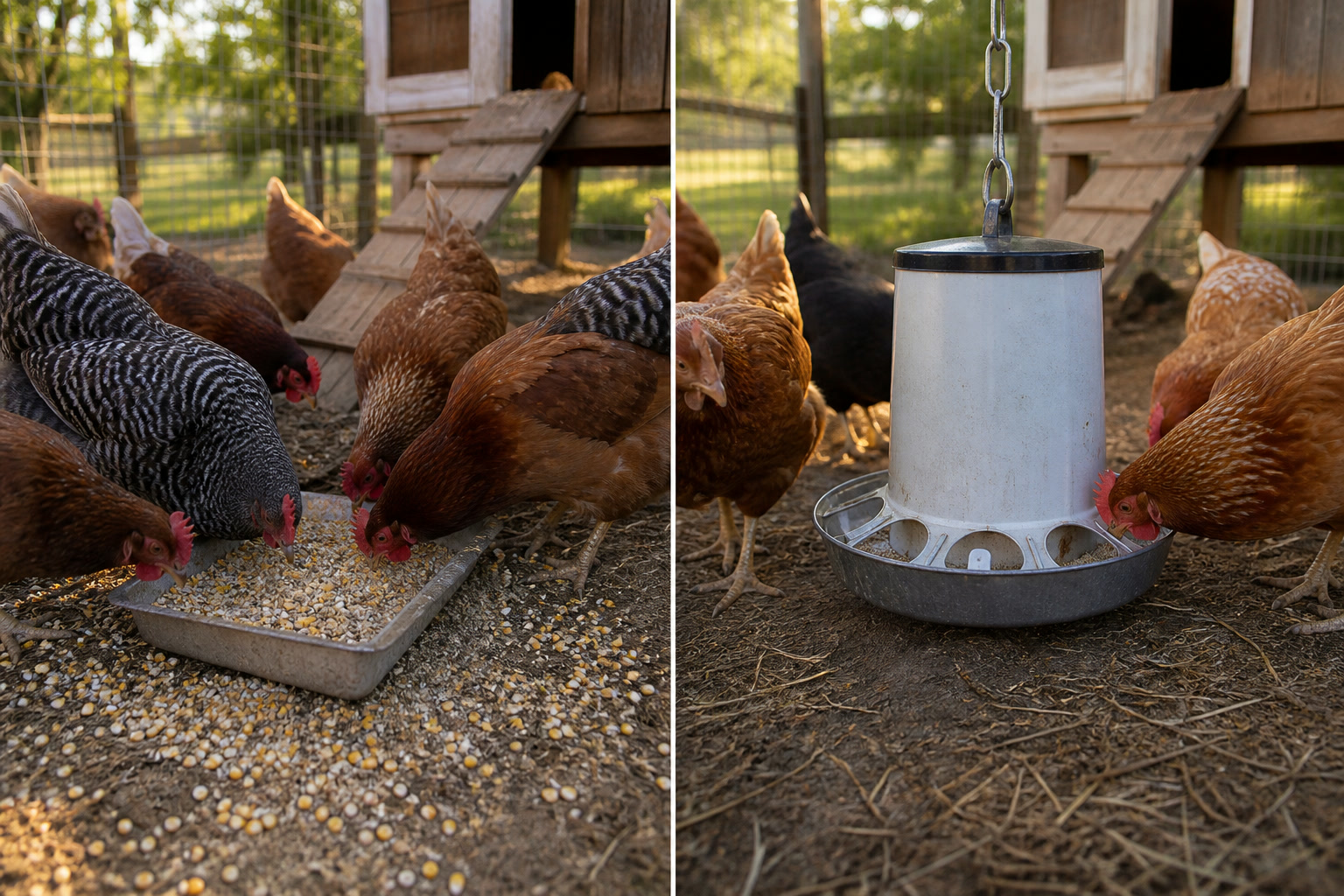 The No-Waste Chicken Feeders I've Actually Used — trough vs port