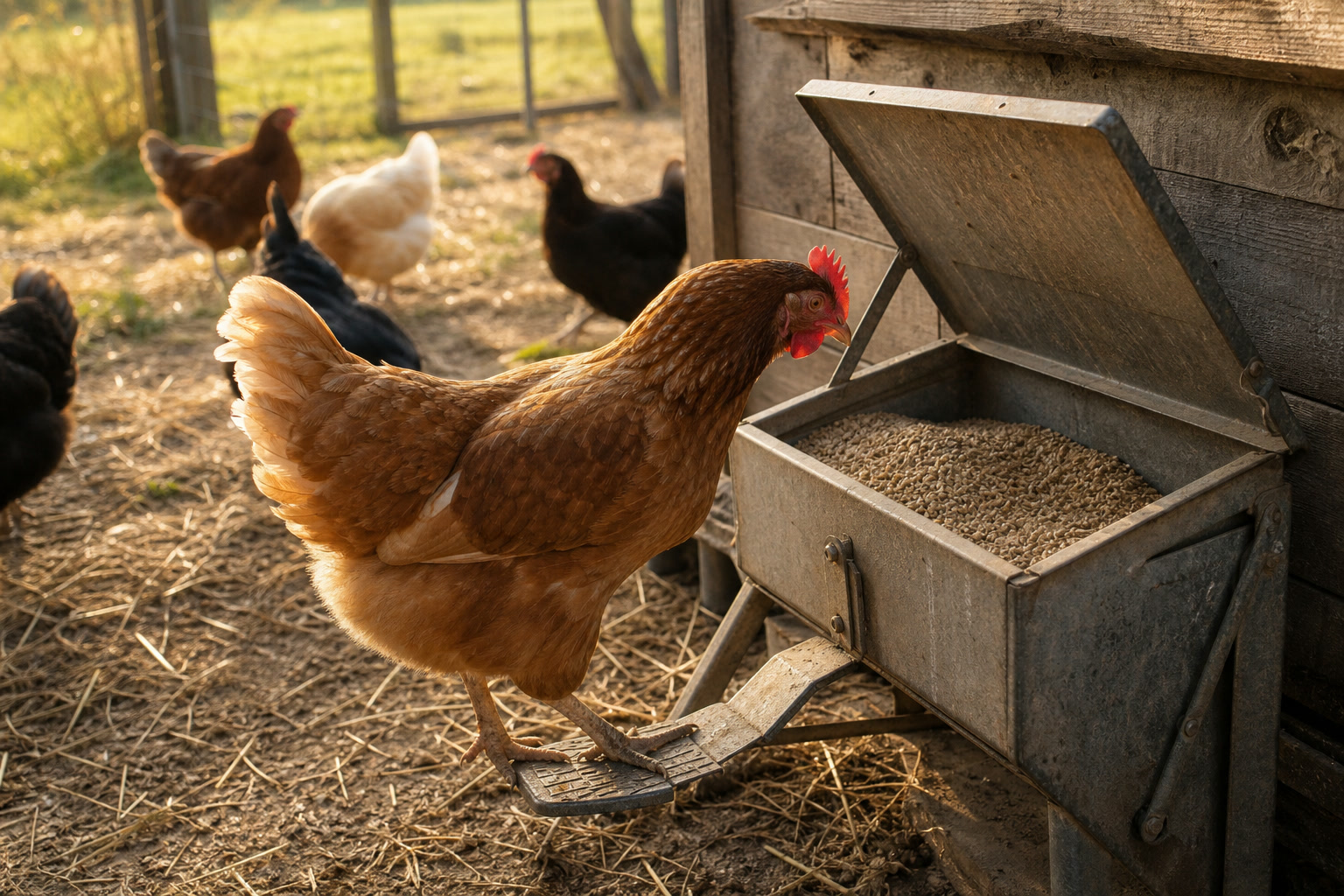 The No-Waste Chicken Feeders I've Actually Used — treadle feeder