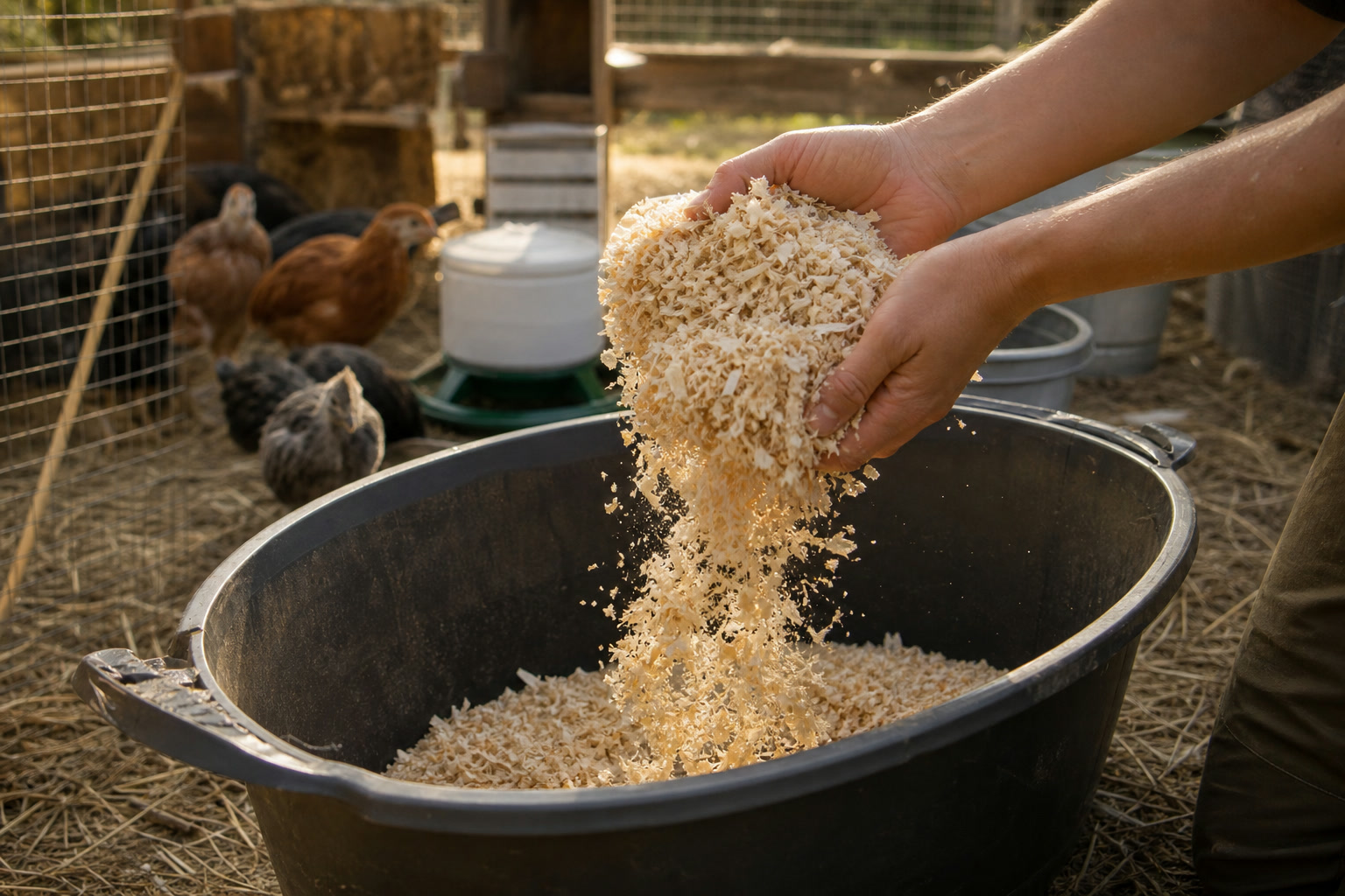 Setting Up Your First Chick Brooder: My Day-One Checklist — shavings