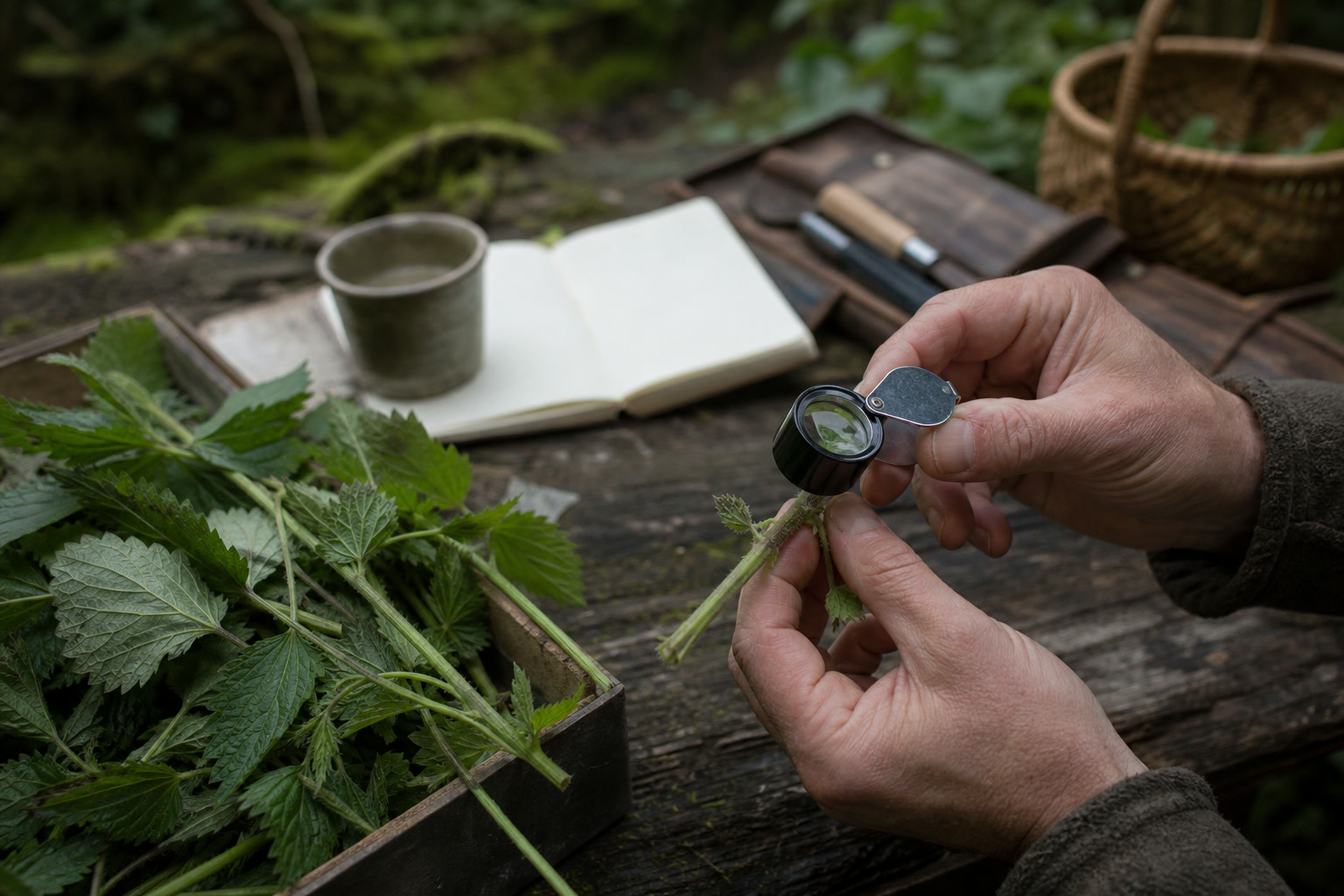 Foraging for Beginners: How to Start Without Poisoning Yourself — loupe stem
