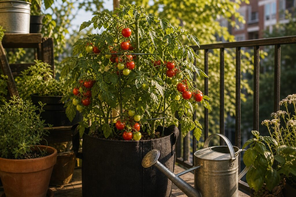 How to Grow Tomatoes in Containers on a Small Balcony