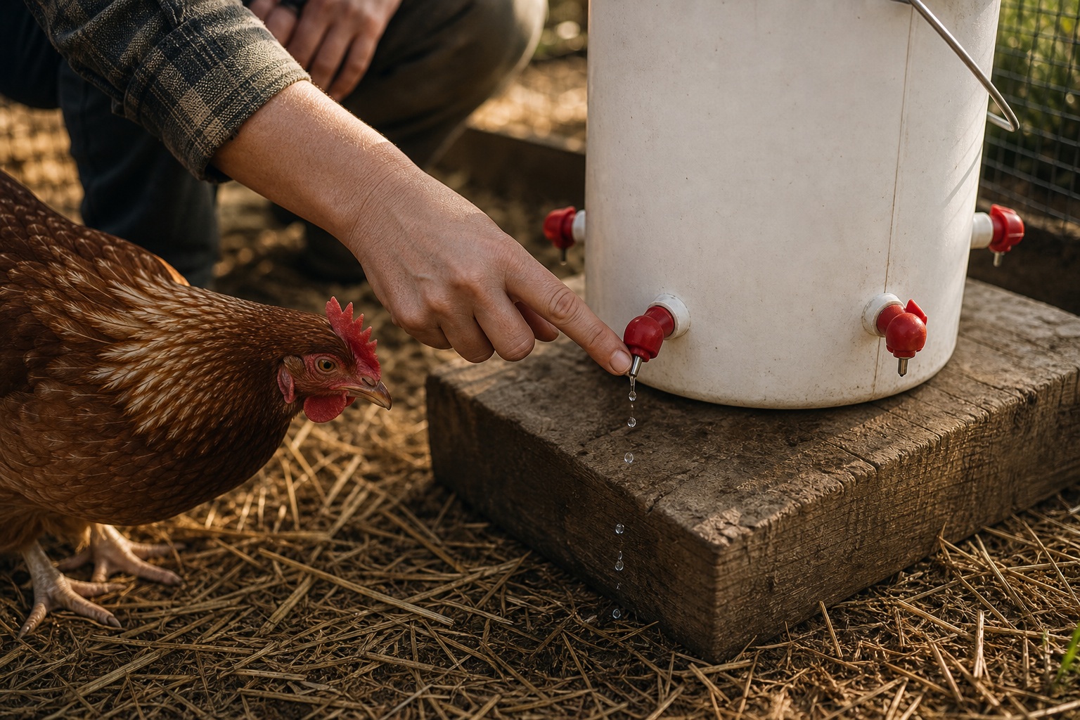 How to Make a DIY Chicken Bucket Waterer (Step by Step) — teach hen