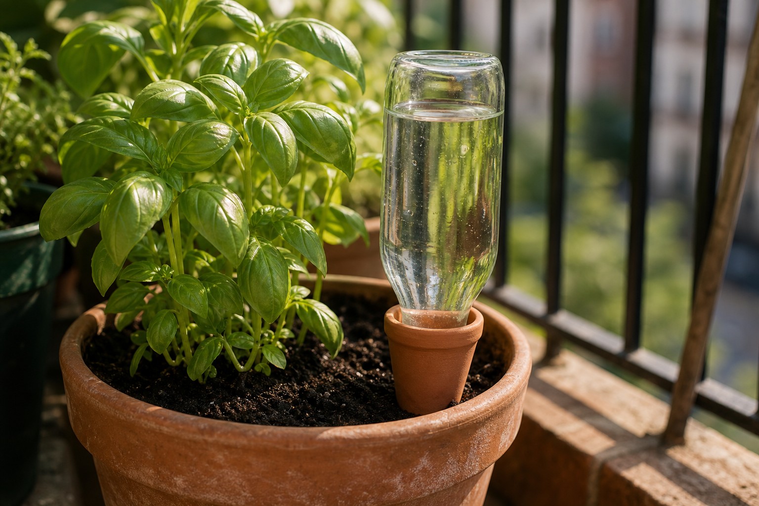 Keep Container Plants Alive Through a Summer Heat Wave — terracotta spike