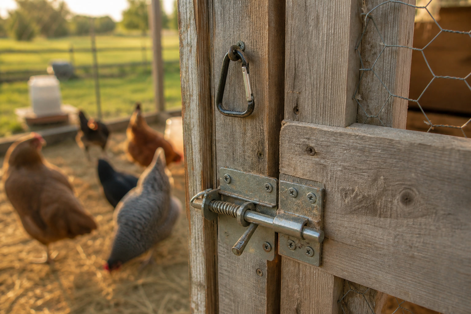 Predator-Proofing the Run: Why Chicken Wire Almost Cost Me My Flock — latch clip