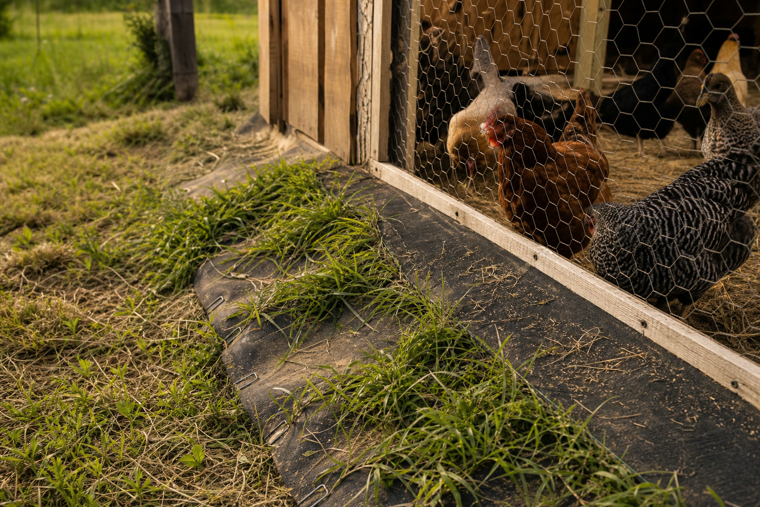 Predator-Proofing the Run: Why Chicken Wire Almost Cost Me My Flock — dig apron