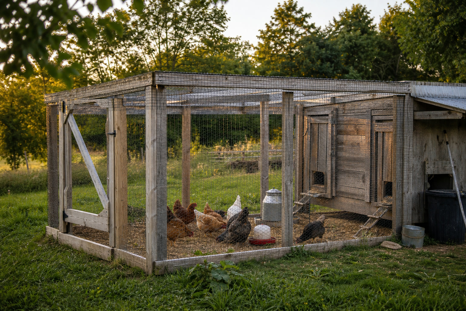 Predator-Proofing the Run: Why Chicken Wire Almost Cost Me My Flock — finished run