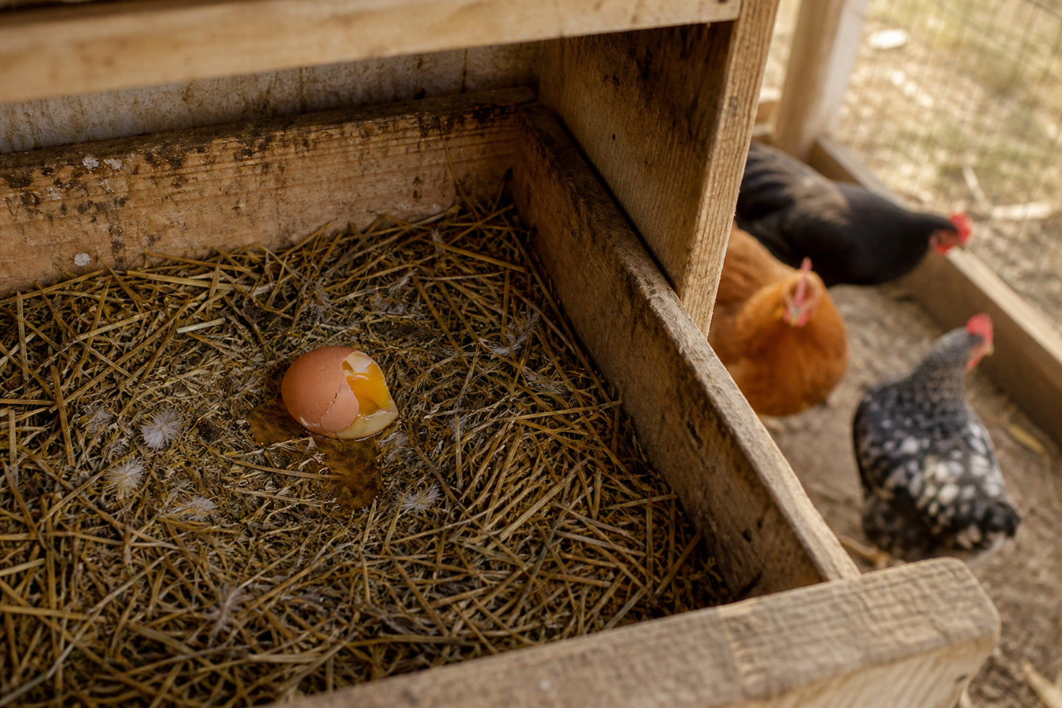 How to Stop Your Hens From Eating Their Own Eggs — cracked egg