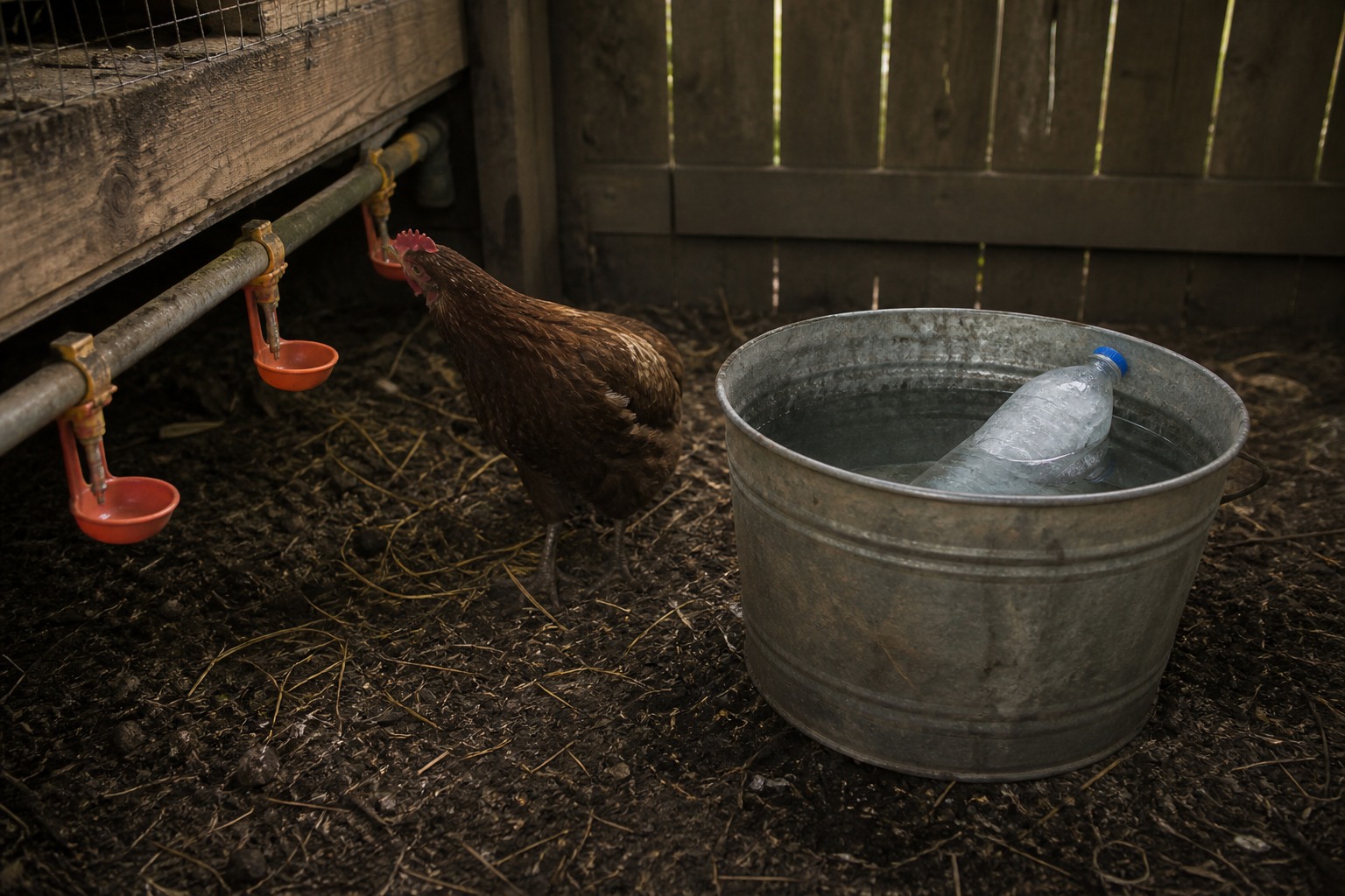 The Best Ways to Shade a Chicken Run Before Summer Hits — shaded waterers