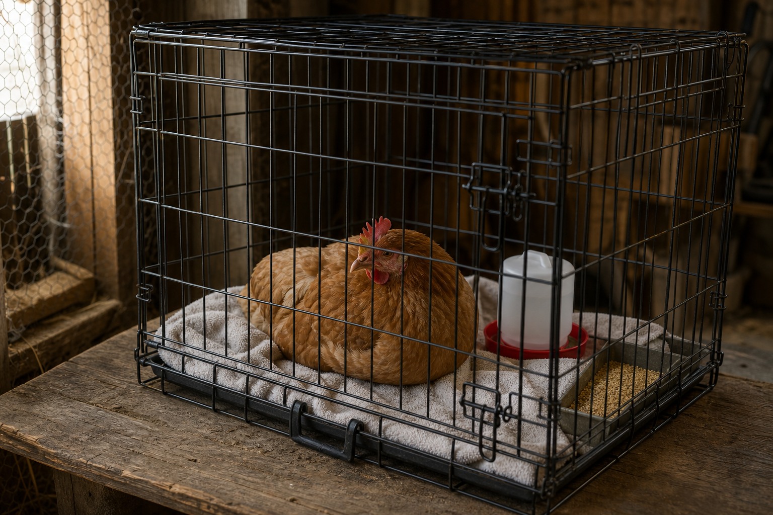 A Backyard Chicken First-Aid Kit: The OTC Essentials — isolation crate