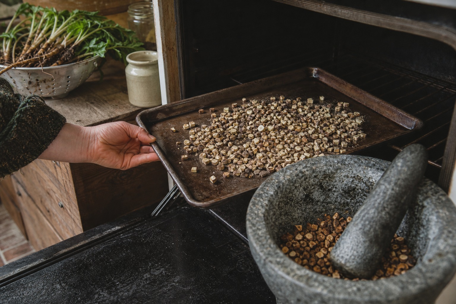 How to Forage and Use Dandelion, Leaf, Flower, and Root — roast root