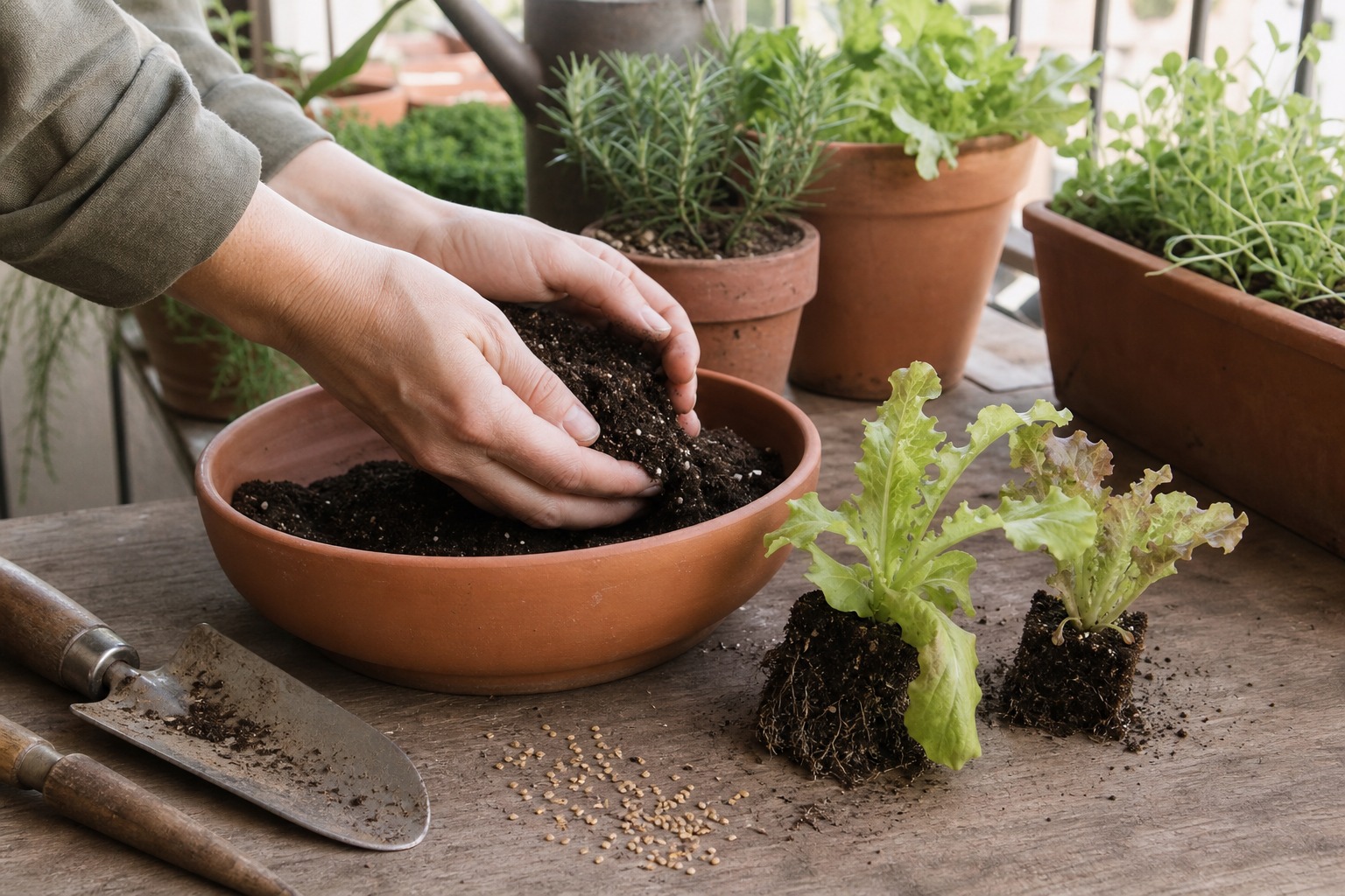 How to Grow Lettuce in Containers All Summer (Without Bolting) — pot variety
