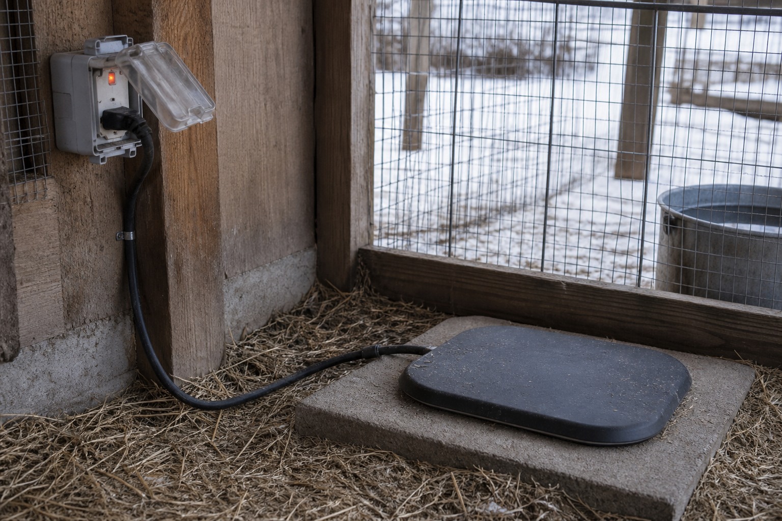 How to Keep Chicken Water From Freezing in Winter — gfci cord
