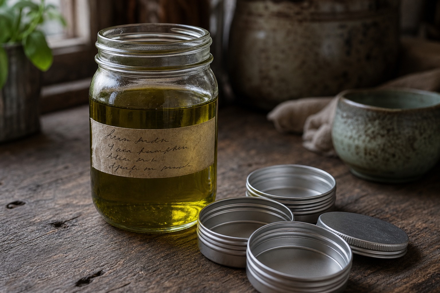 How to Make an Herbal Infused Oil (Two Simple Ways) — finished oil
