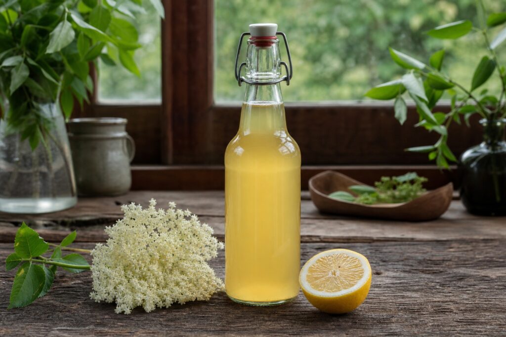 How to Make Elderflower Cordial from Foraged Blossoms