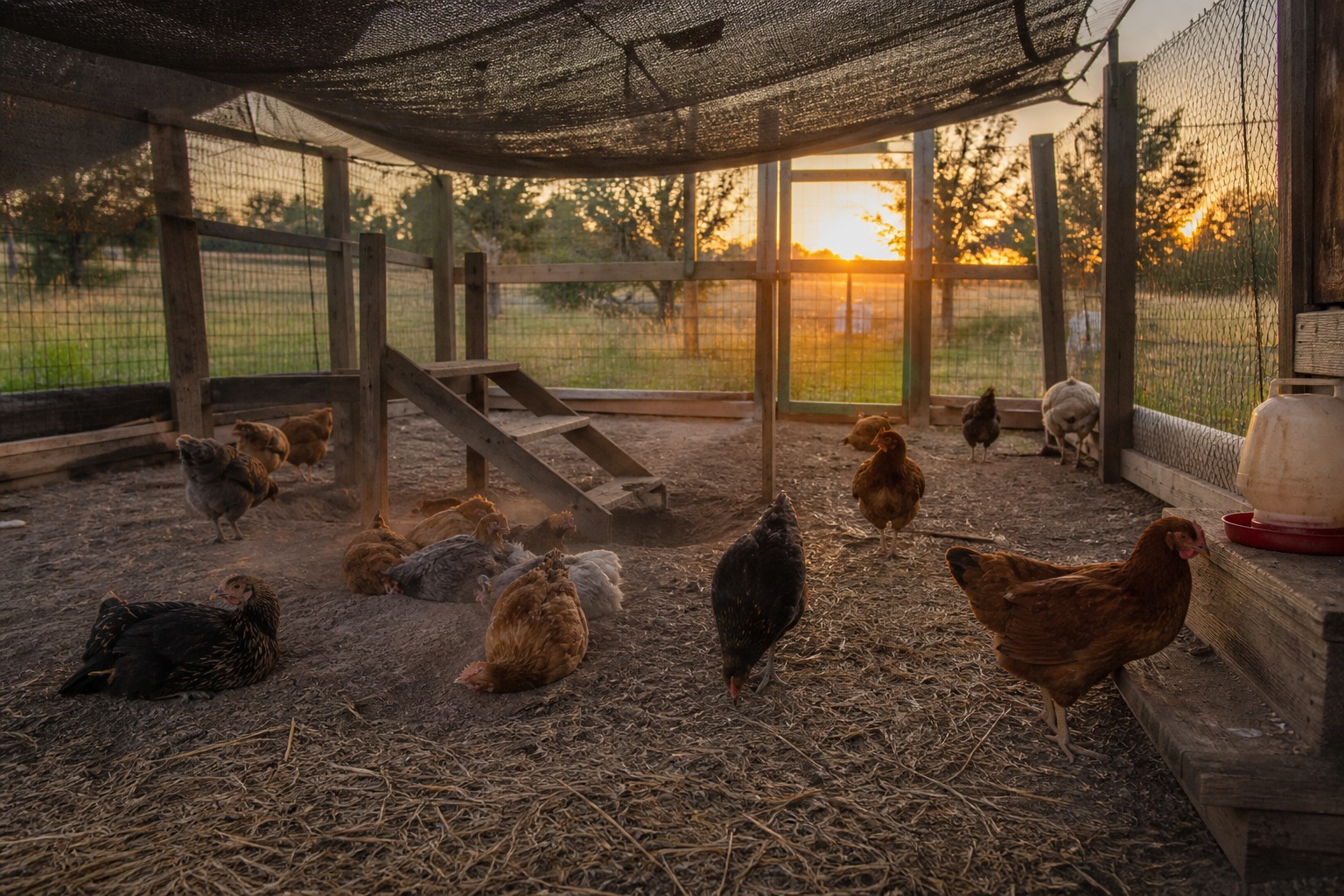 How to Stop Chickens From Pecking Each Other in the Coop — calm setup