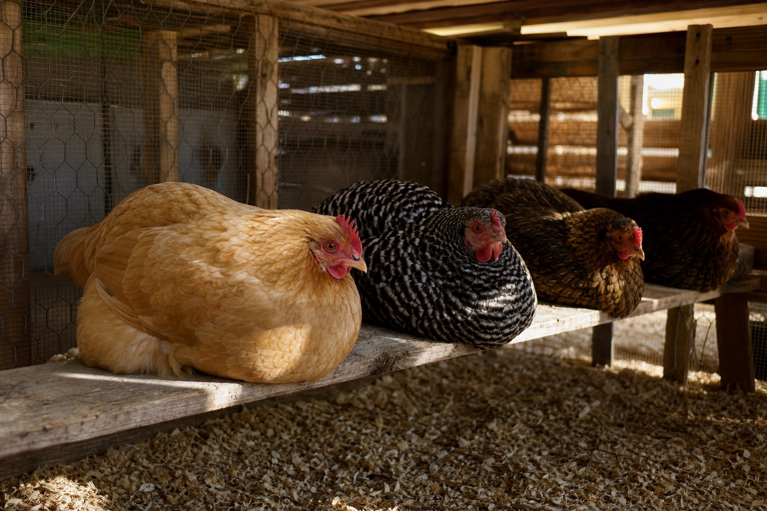 How to Winterize a Chicken Coop for a Healthy Flock — flat roost