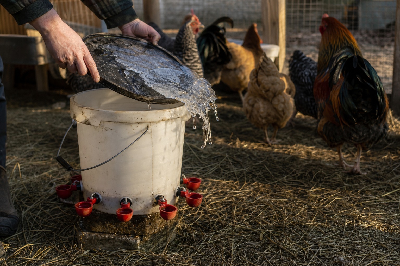 How to Winterize a Chicken Coop for a Healthy Flock — nipple ice