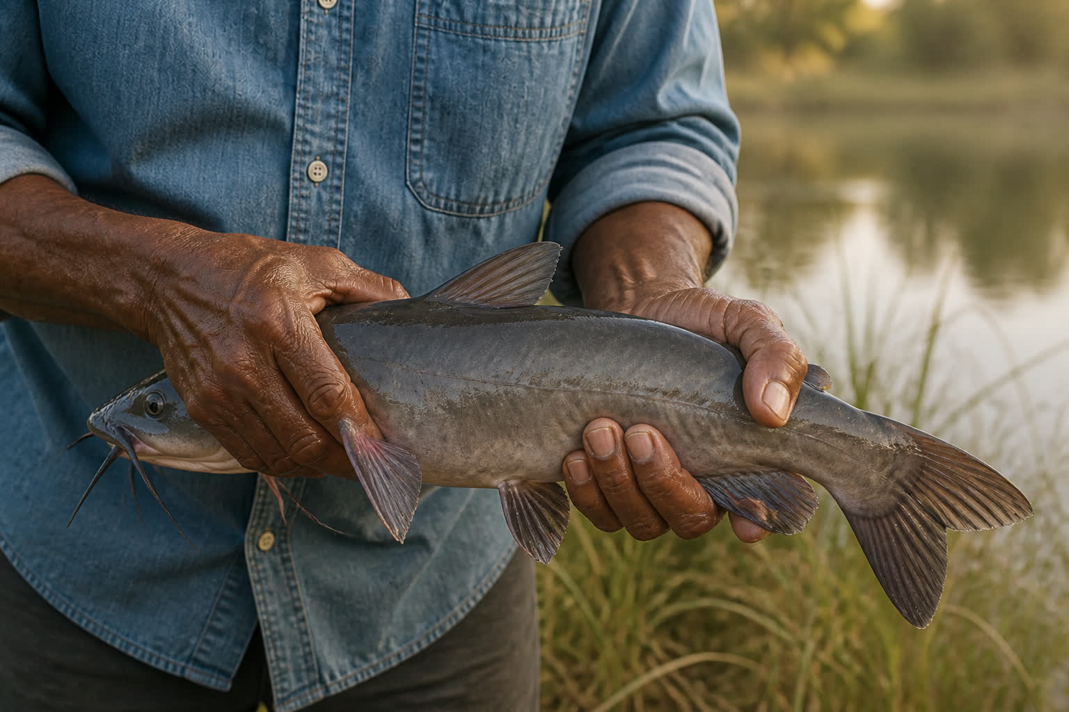How to Catch Channel Catfish From the Bank — catfish hold
