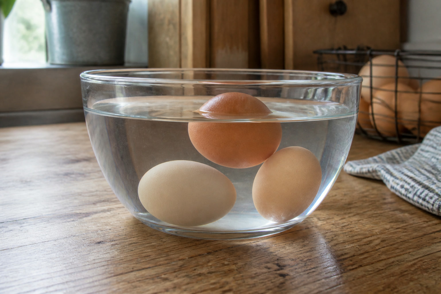 How to Collect and Store Fresh Eggs From Your Flock — float test