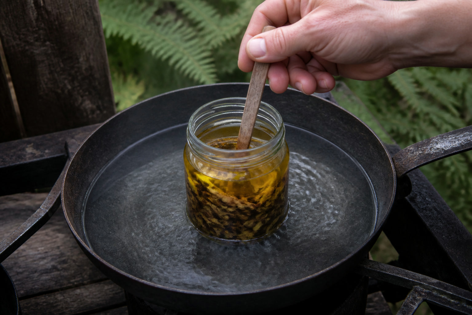 How to Forage and Use Oregon Grape (Root and Berry) — double boiler