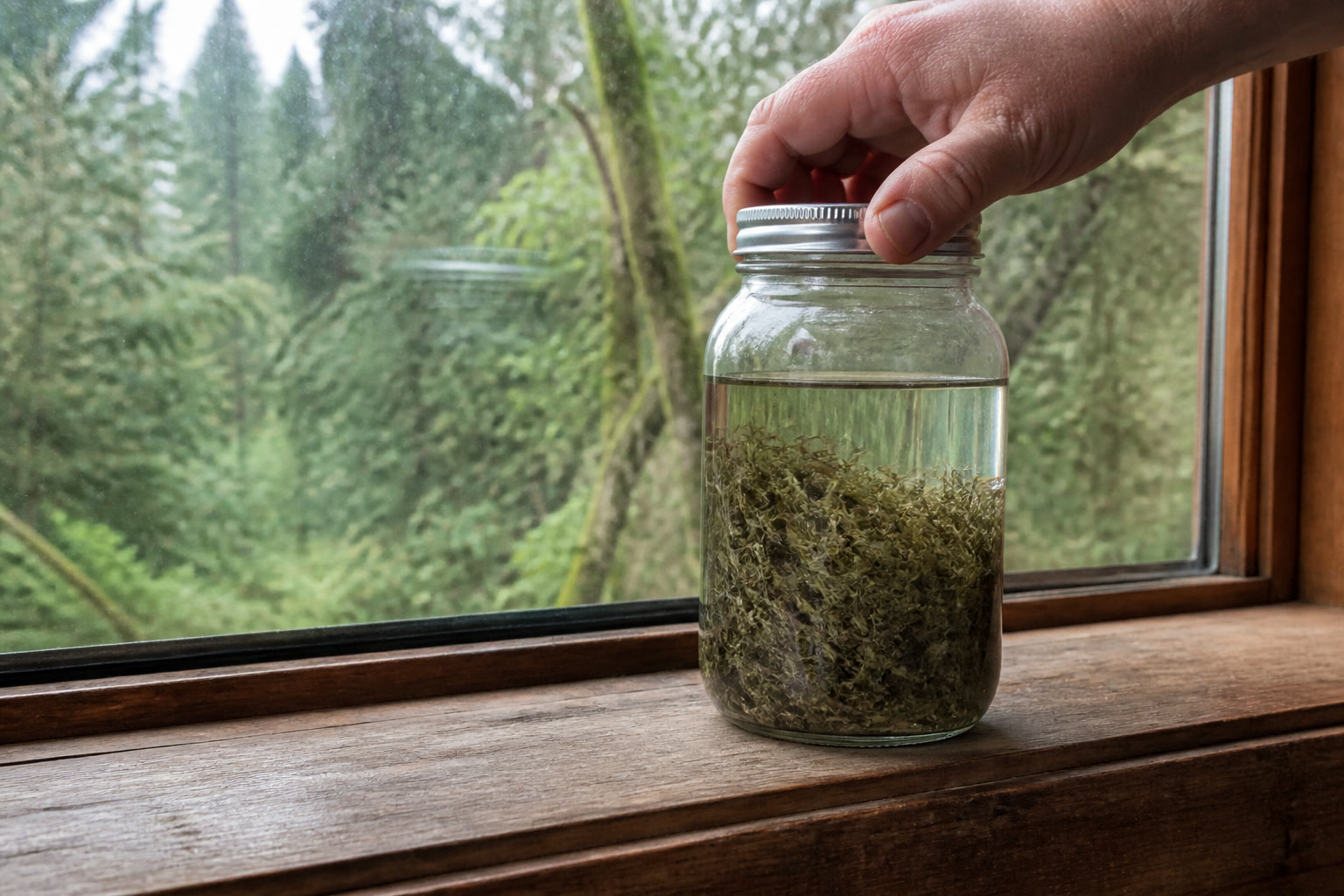 How to Forage and Use Usnea (Old Man's Beard Lichen) - macerate