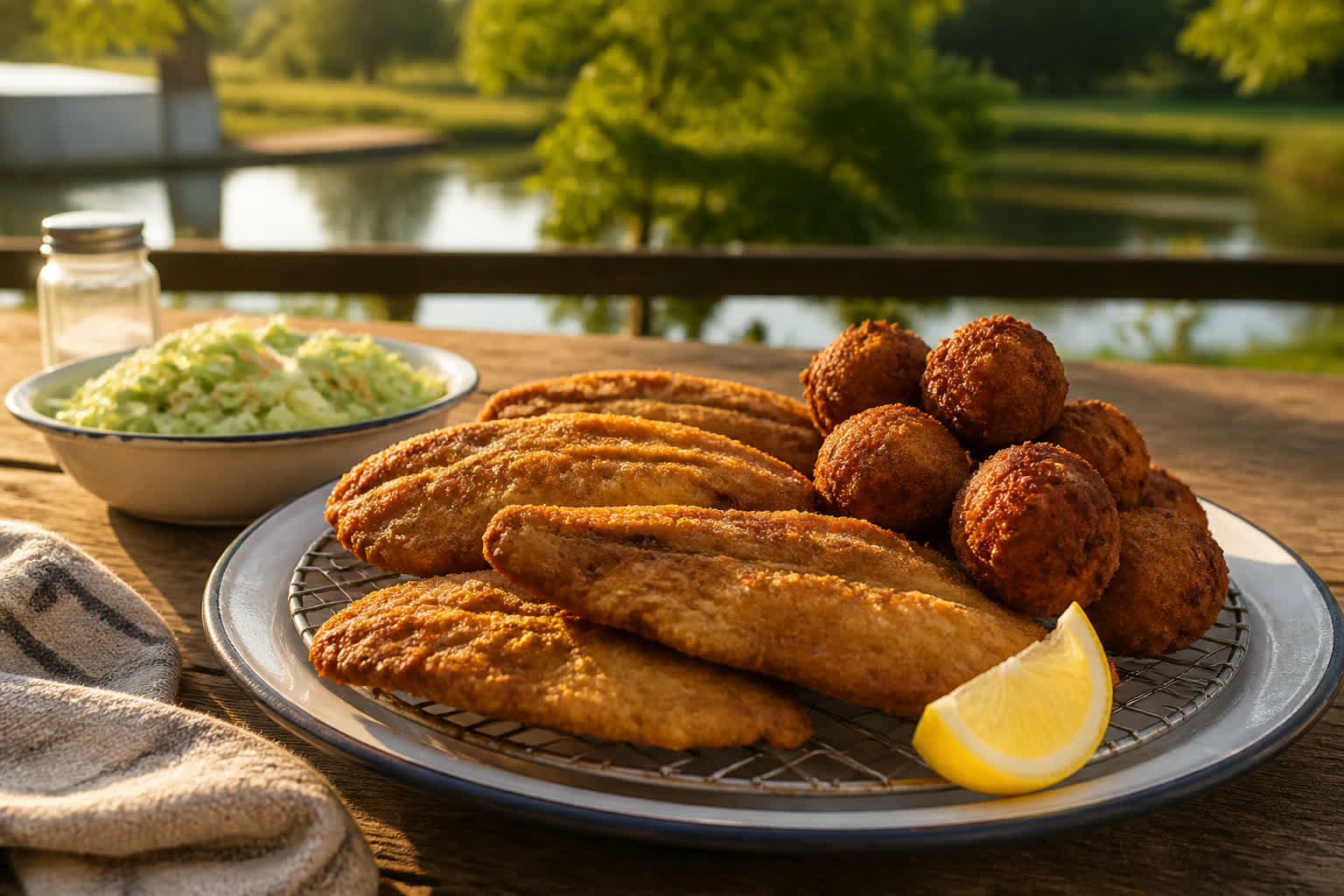 How to Fry Fresh-Caught Fish the Southern Fish-Fry Way — fried plate