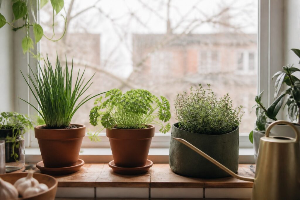 How to Grow Herbs Indoors in Winter on a Windowsill