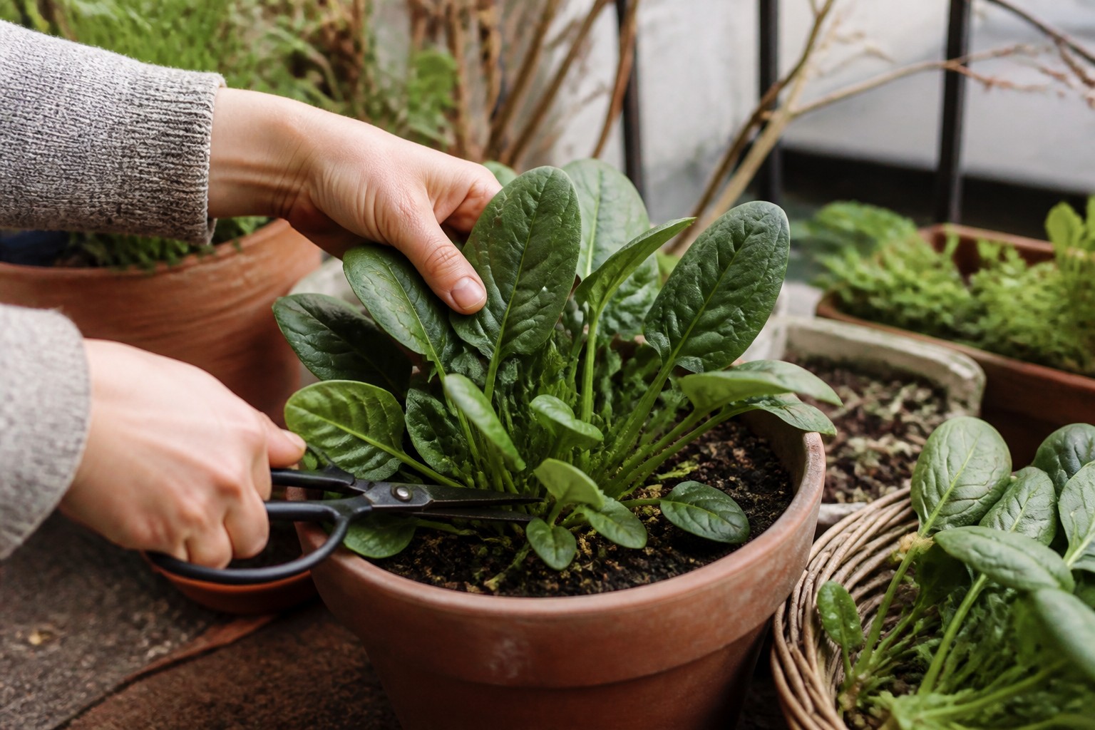 How to Grow Spinach in Containers, Even Without a Yard — moisture meter