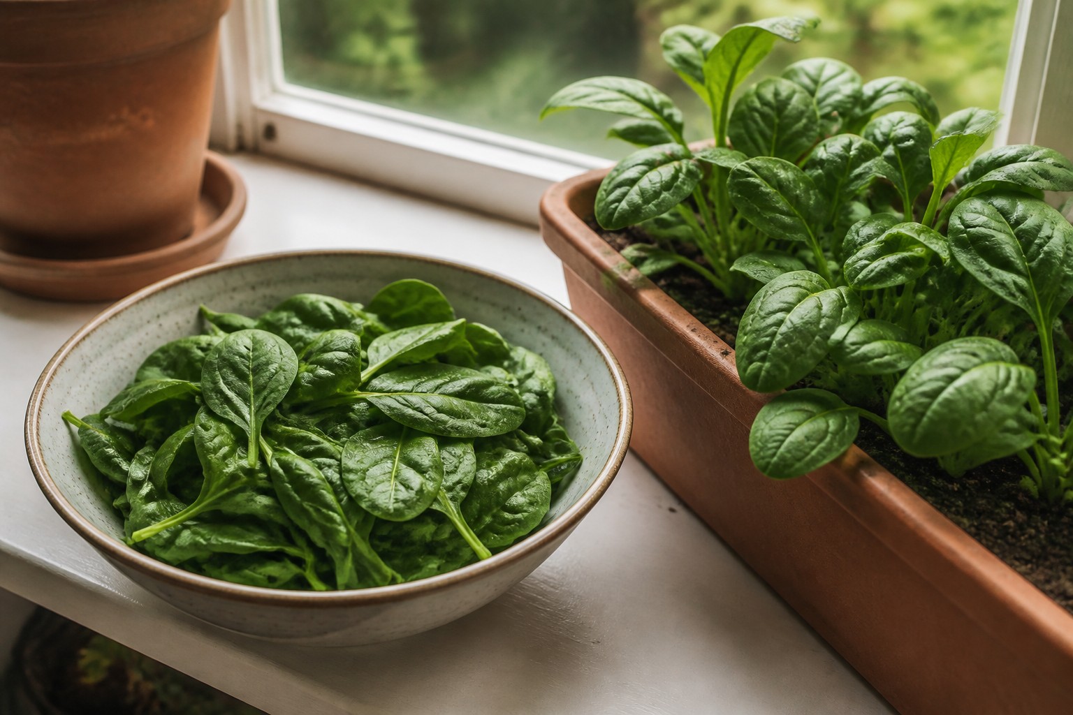 How to Grow Spinach in Containers, Even Without a Yard — harvest