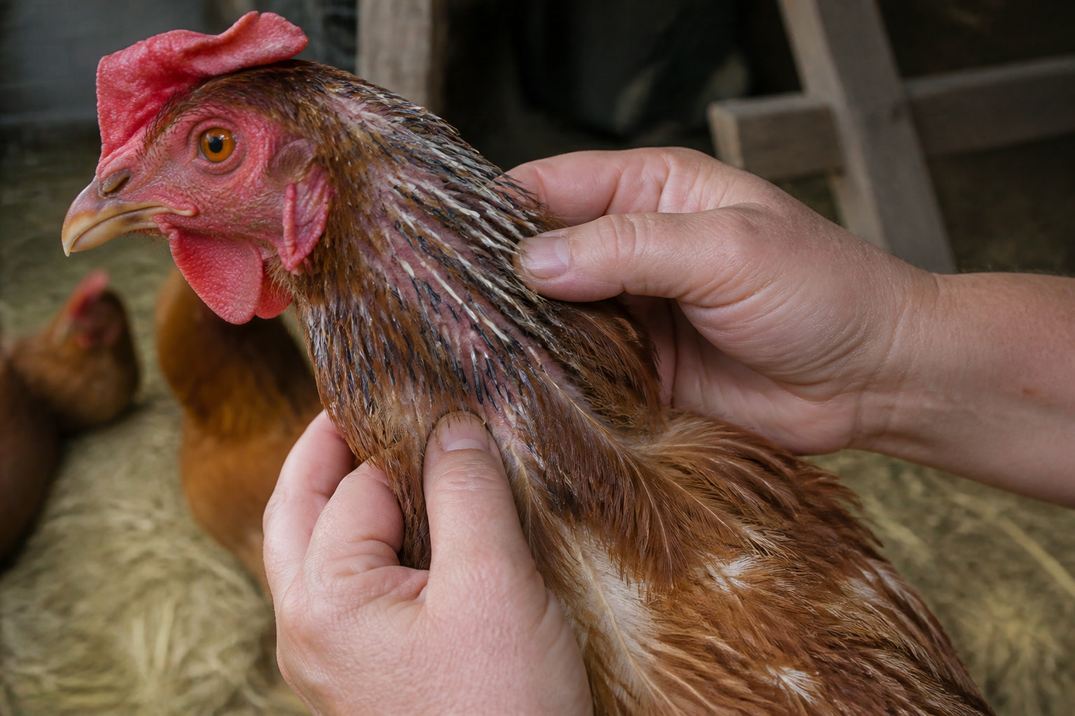 How to Help Your Chickens Through the Fall Molt — pin feathers