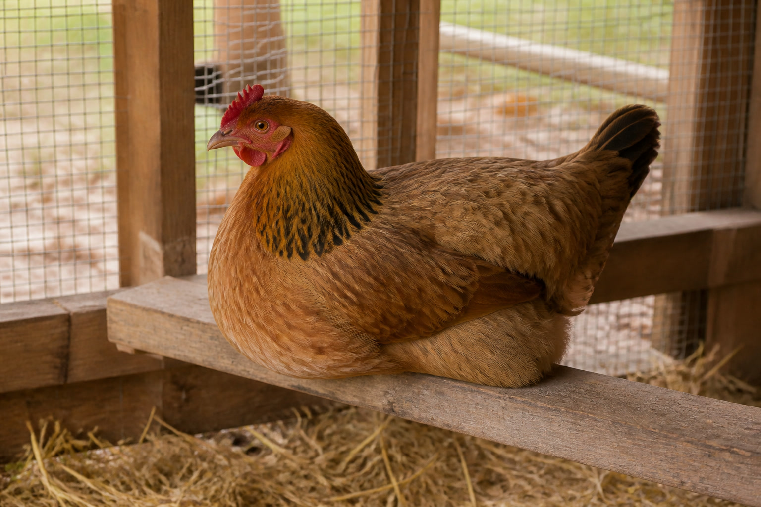 How to Keep Chickens Warm in Winter Without Heat — flat roost