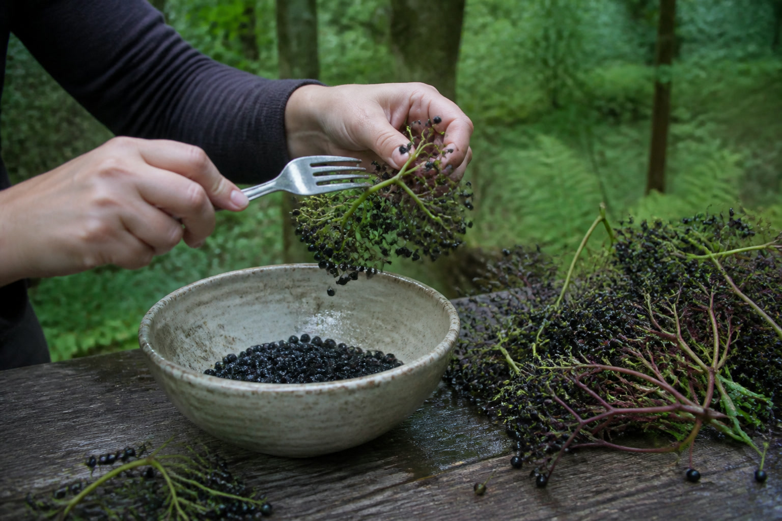How to Make Elderberry Syrup: A Simple Forager's Recipe — destem fork