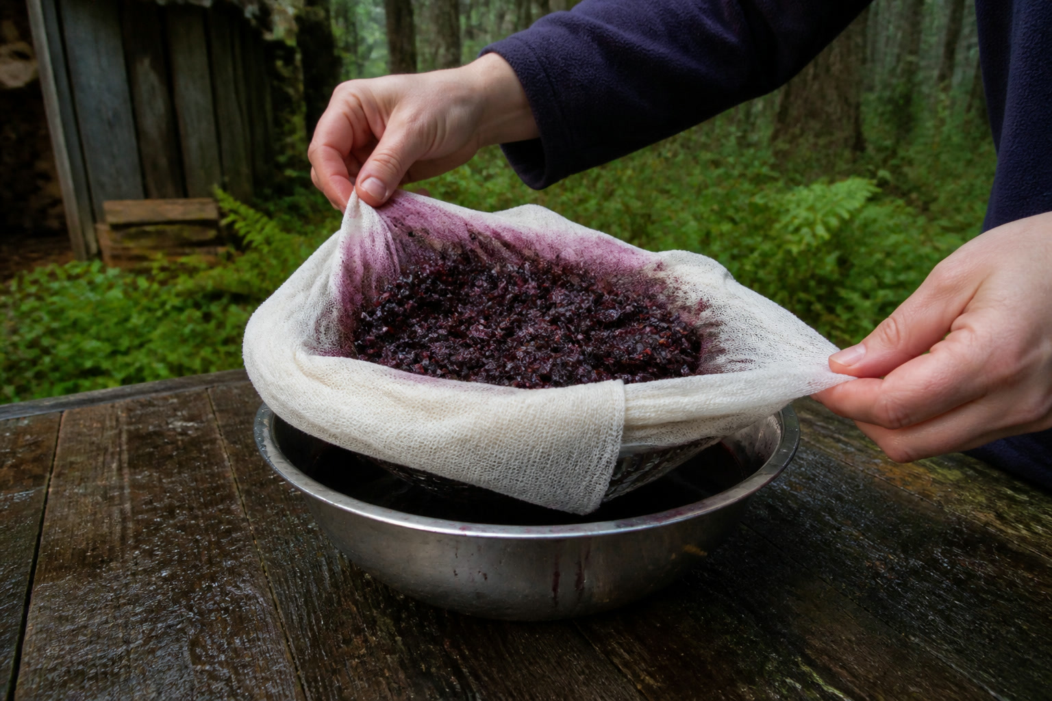 How to Make Elderberry Syrup: A Simple Forager's Recipe — strain cheesecloth