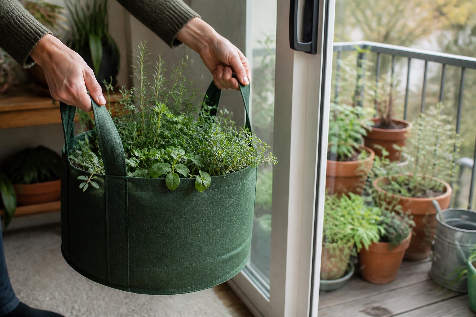 How to Protect Container Plants From Frost — carry in