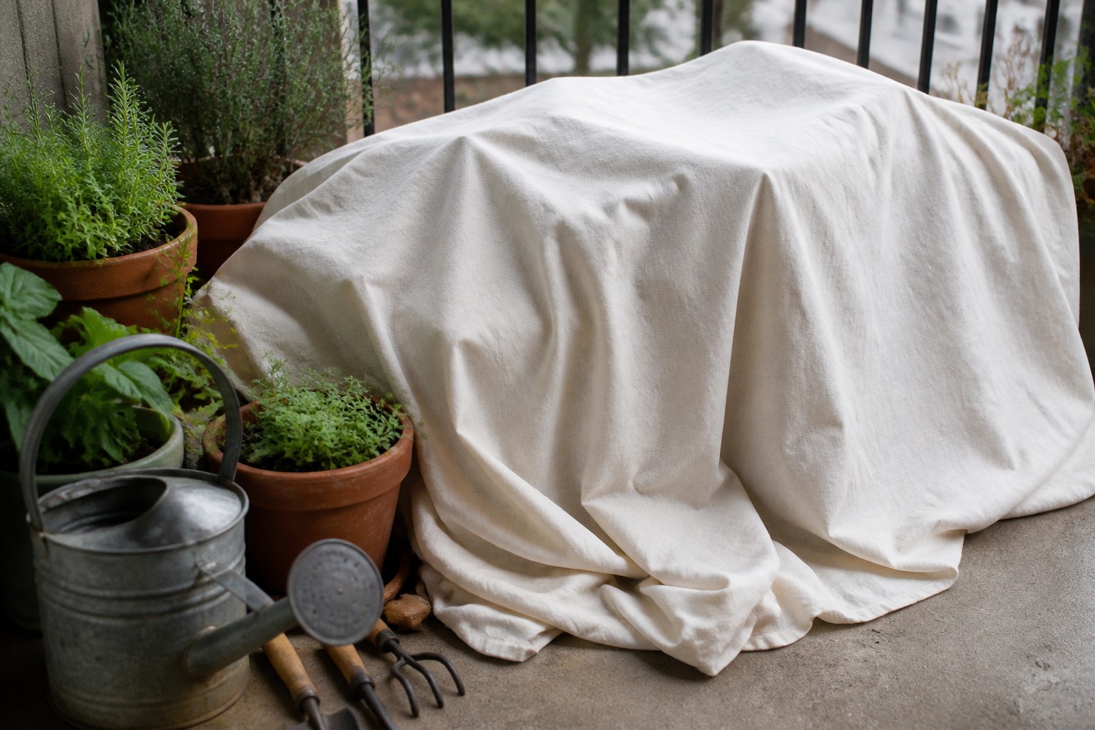 How to Protect Container Plants From Frost — cover ground