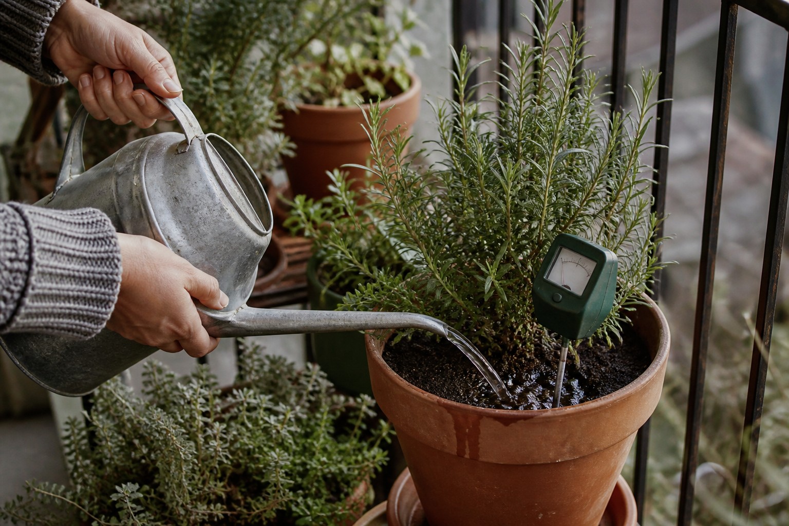 How to Protect Container Plants From Frost — pre freeze water