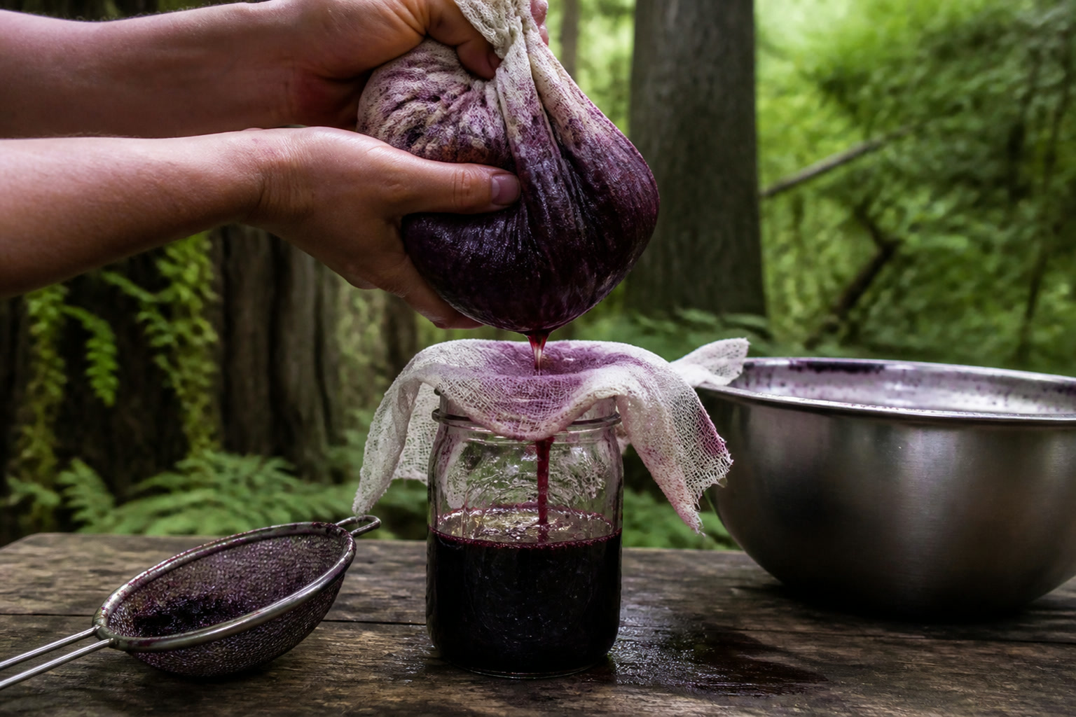 What to Forage in the Pacific Northwest This Fall — strain syrup