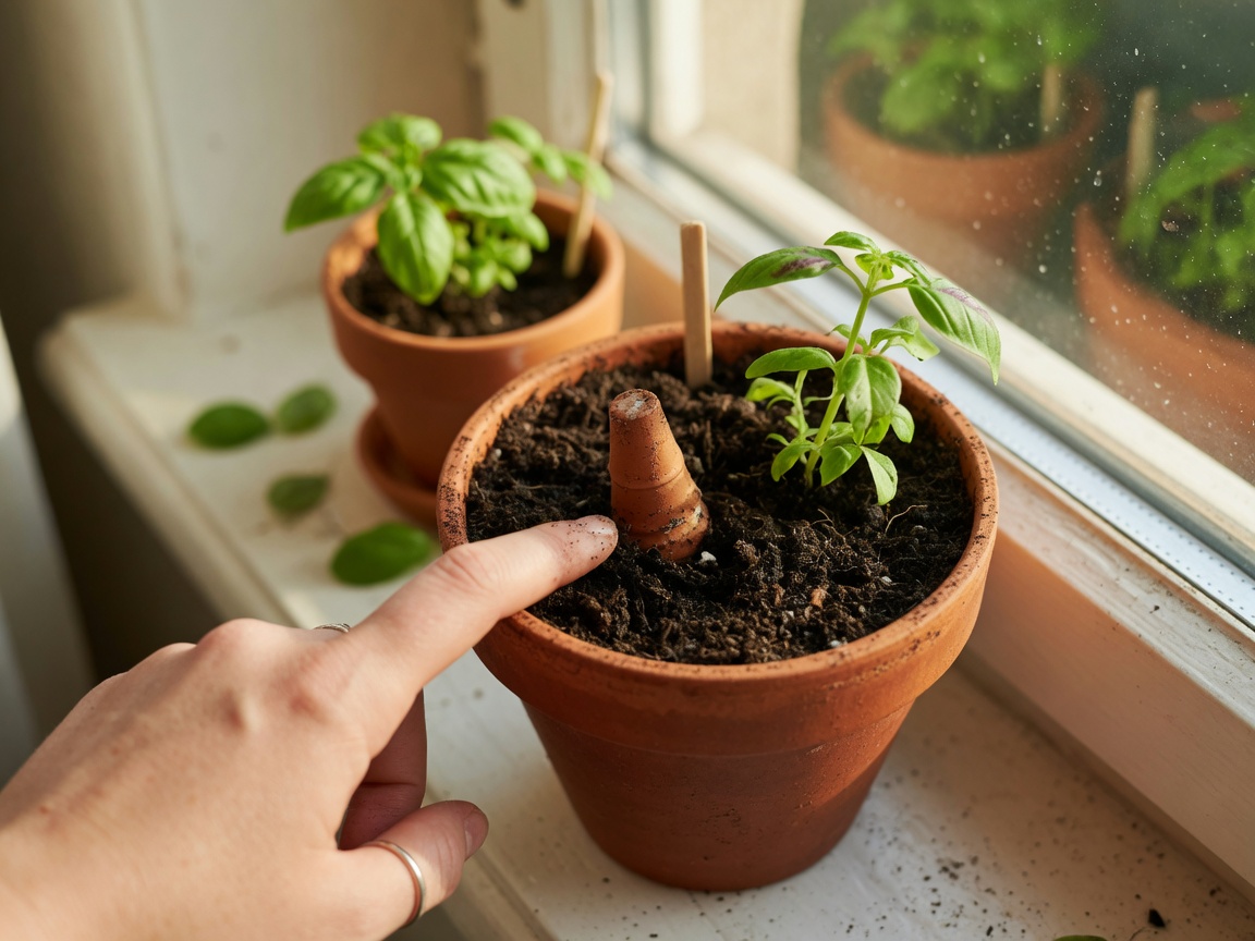 The Best Terracotta Watering Spikes for Potted Plants — moisture meter