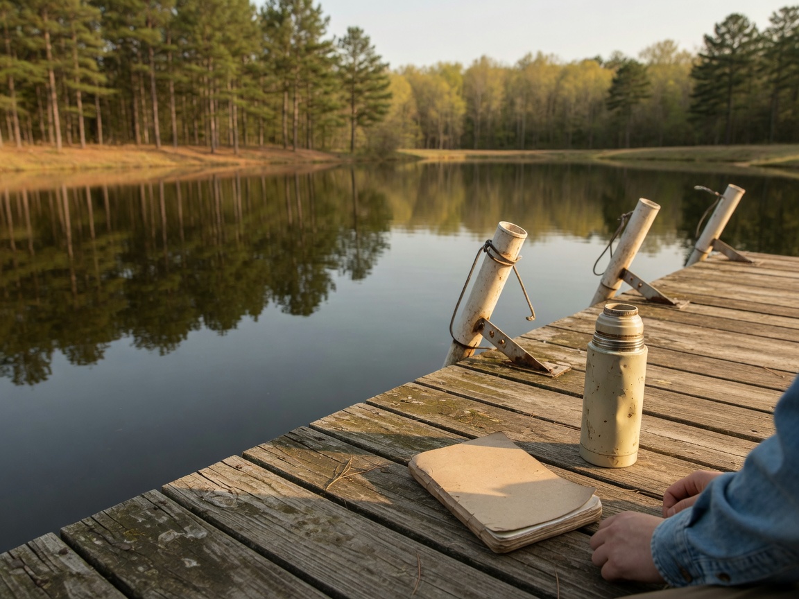 The Best Time of Day to Fish in the Spring — golden hour dock