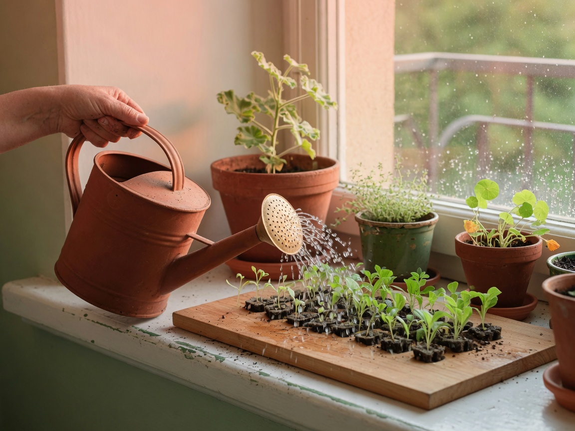 The Best Watering Can for a Container Garden — rose seedlings