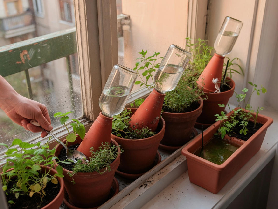 The Best Watering Can for a Container Garden — spikes reservoir