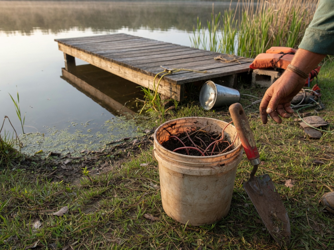 How to Catch Bluegill in the Spring, on the Beds — worm bucket