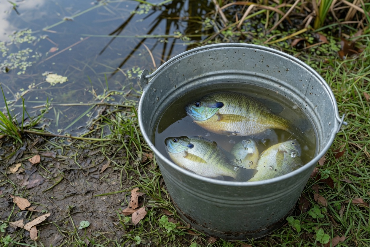 How to Catch Bluegill in Winter From the Pond Bank — keep