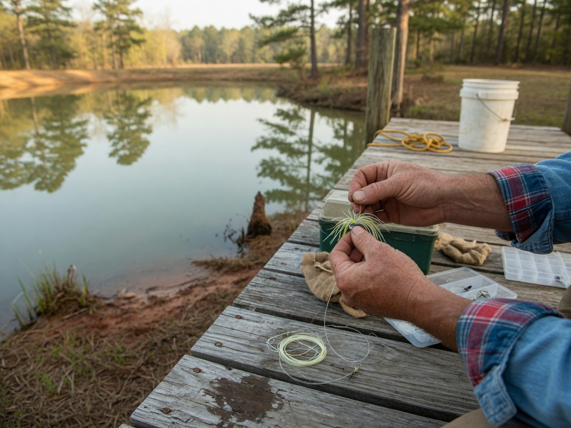 How to Catch Crappie in the Spring When They Spawn — hands rigging