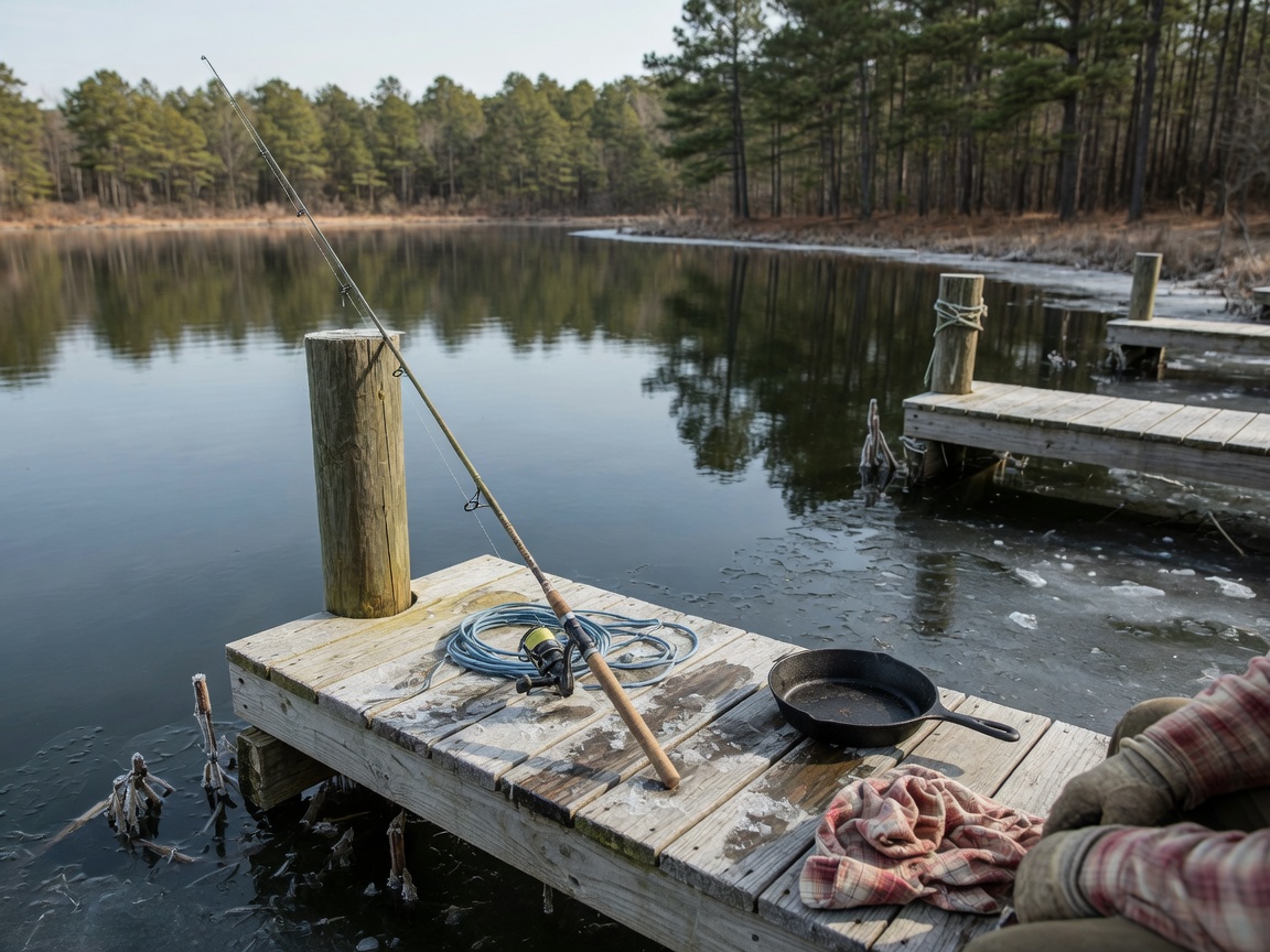 How to Catch Crappie in Winter, Step by Step — midday dock